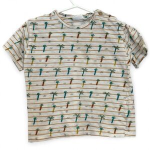 Zara Striped Palm Tree T-Shirt 12-18 Months